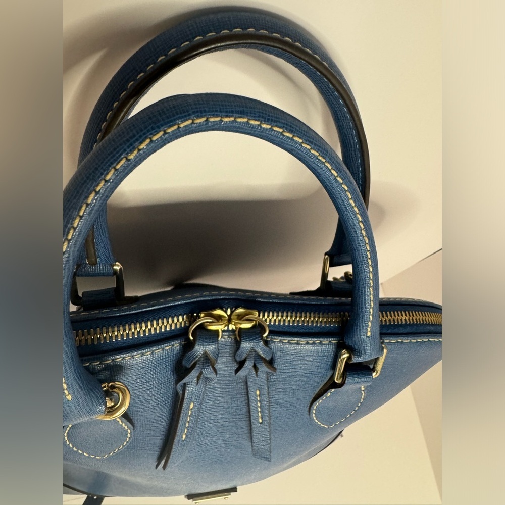 💖 #214 Dooney & Bourke Zip Zip Saffiano Satchel Shoulder Bag - Picture 3 of 16